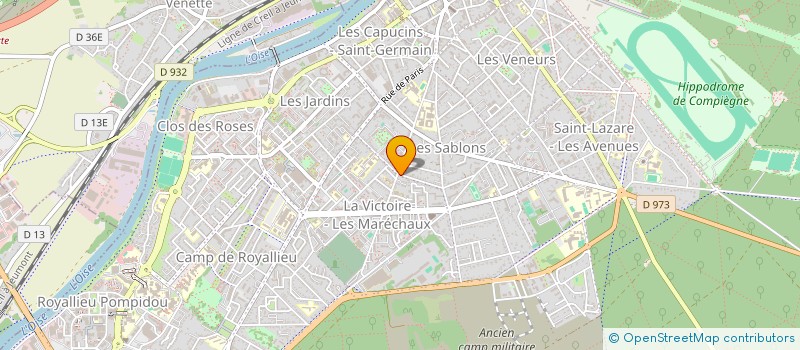 localisation de l'entreprise CORAL  COMPIEGNE