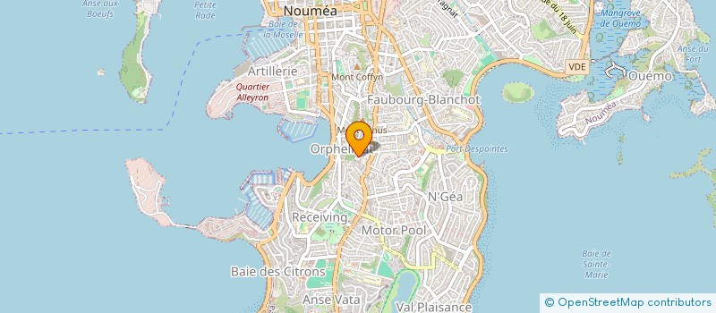 localisation de l'entreprise CORAL COSMETIC'S à NOUMEA