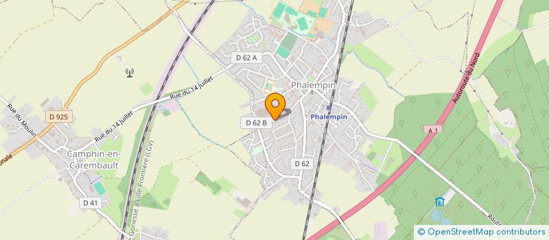 localisation de l'entreprise CORAL FINANCES  PHALEMPIN