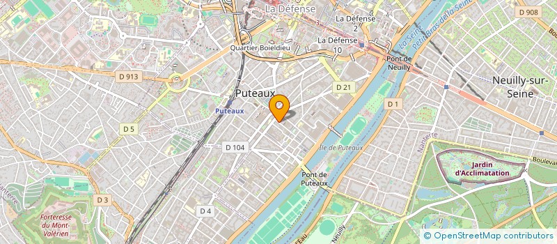 localisation de l'entreprise CORAL FRANCE à PUTEAUX