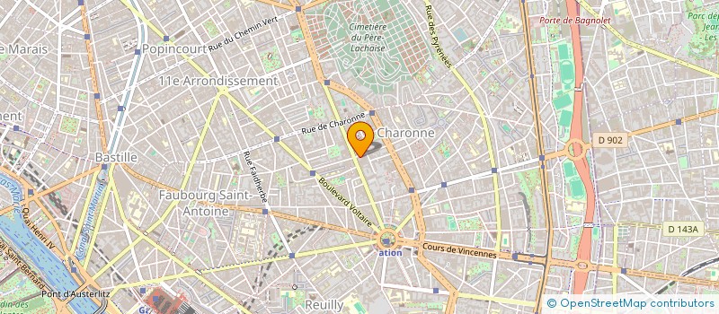 localisation de l'entreprise CORAL LINES SRL à PARIS