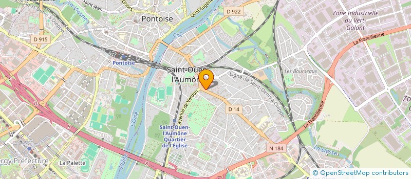 localisation de l'entreprise CORALAIR à SAINT-OUEN-L'AUMONE