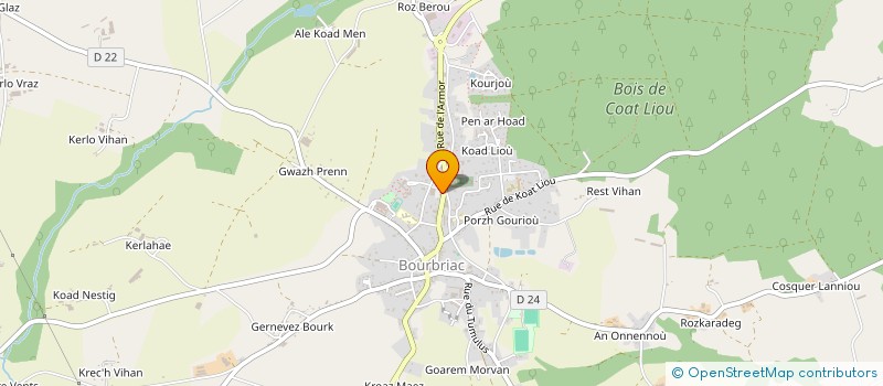 localisation de l'entreprise CORALE à BOURBRIAC