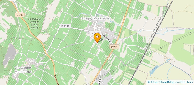 localisation de l'entreprise CORALEX à PULIGNY-MONTRACHET