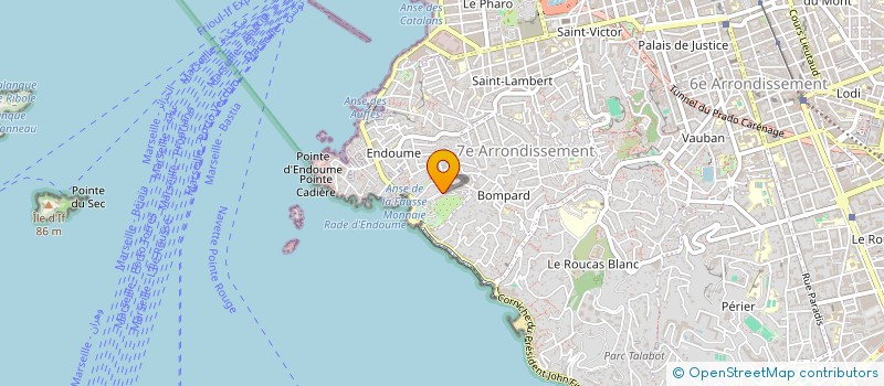 localisation de l'entreprise CORALI à MARSEILLE