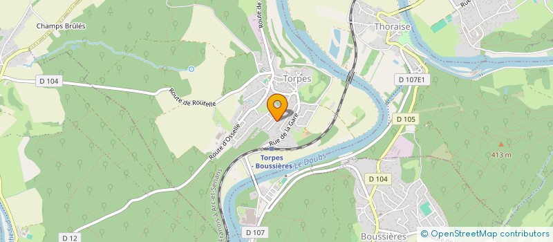 localisation de l'entreprise CORALI  BESANCON