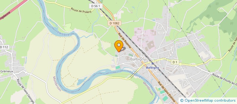 localisation de l'entreprise CORALIA à BALBIGNY