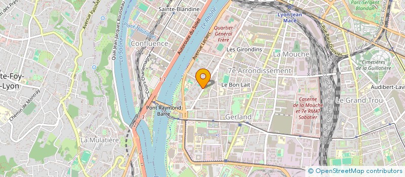 localisation de l'entreprise CORALIA GROUPE IMK  LYON 7EME