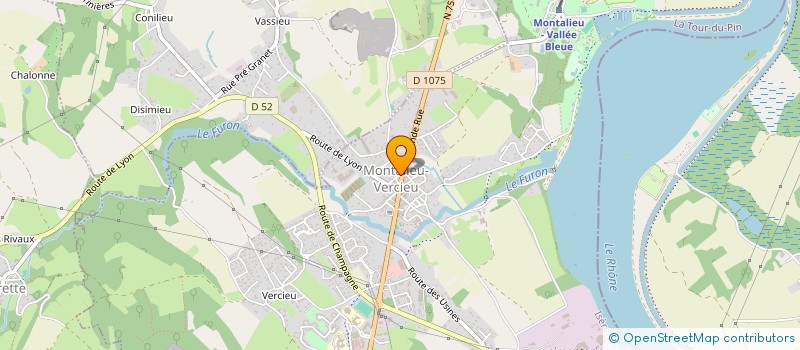 localisation de l'entreprise CORALIE  MONTALIEU-VERCIEU