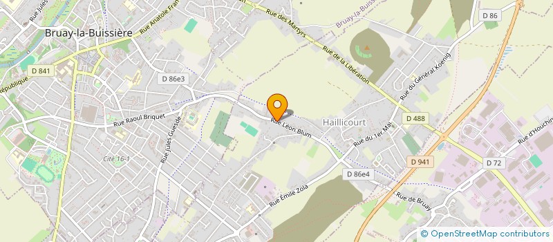 localisation de l'entreprise CORALIE  HAILLICOURT