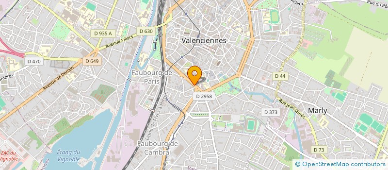 localisation de l'entreprise CORALIE à VALENCIENNES
