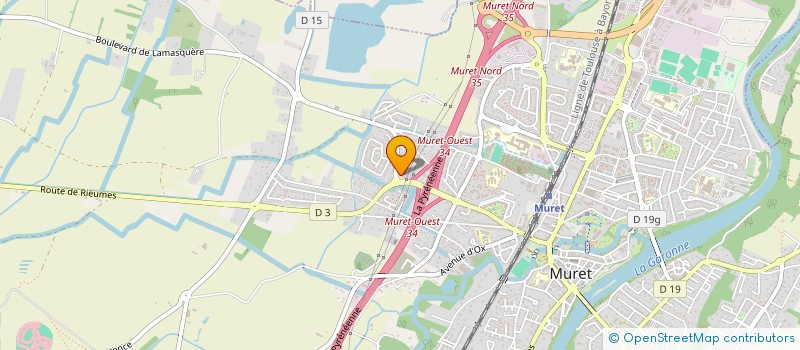 localisation de l'entreprise CORALIE B  MURET