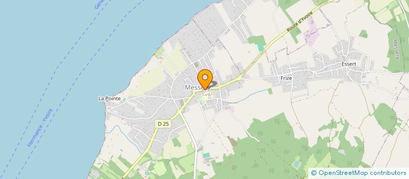 localisation de l'entreprise CORALIE ESTHETICA  MESSERY