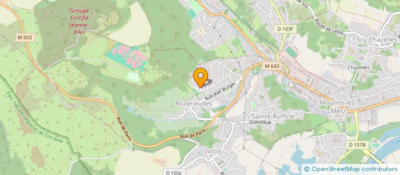 localisation de l'entreprise CORALIE FRANIATTE CONSEIL  ROZERIEULLES