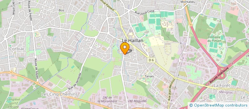 localisation de l'entreprise CORALIE MASSON  LE HAILLAN