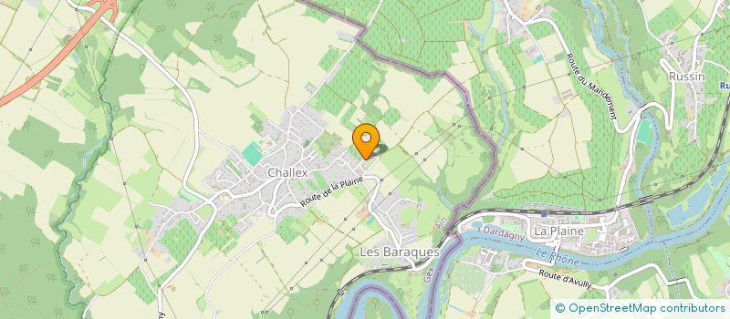 localisation de l'entreprise CORALIEV à CHALLEX