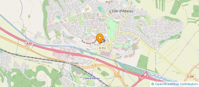 localisation de l'entreprise CORALIMMO  L'ISLE-D'ABEAU