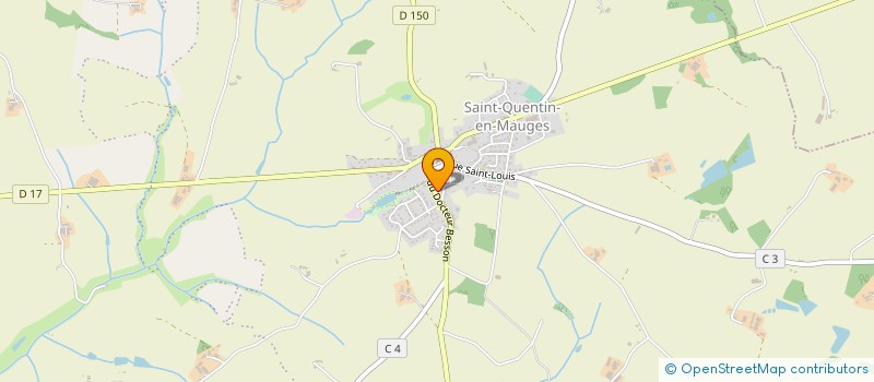 localisation de l'entreprise CORALINE à MONTREVAULT-SUR-EVRE