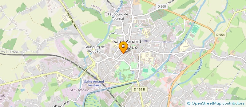 localisation de l'entreprise CORALINE  SAINT-AMAND-LES-EAUX