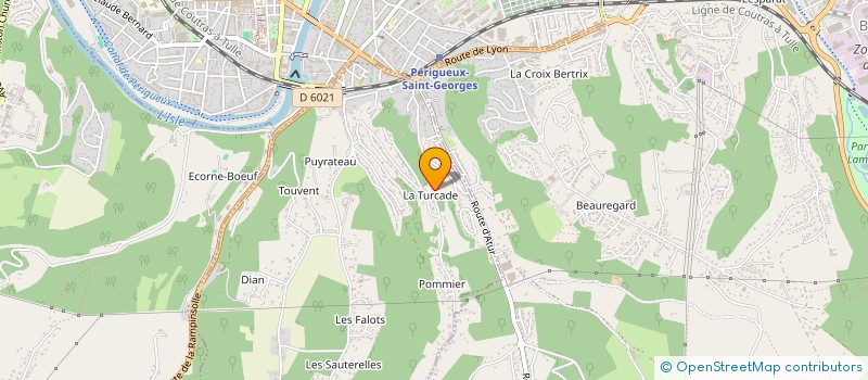 localisation de l'entreprise CORALINE à SANILHAC