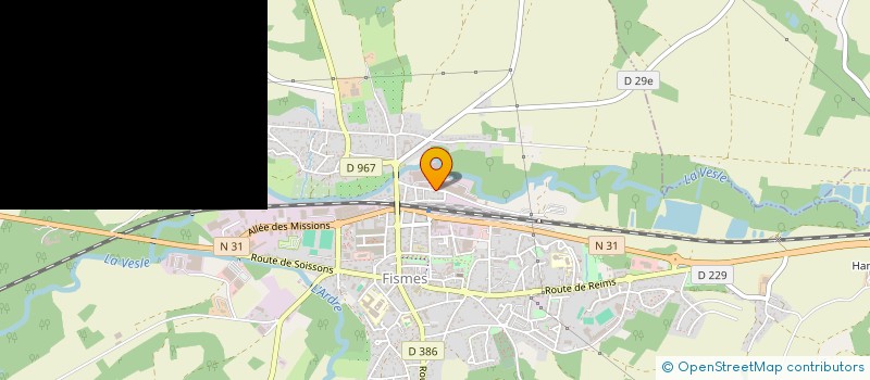 localisation de l'entreprise CORALINE CAJDLER  FISMES