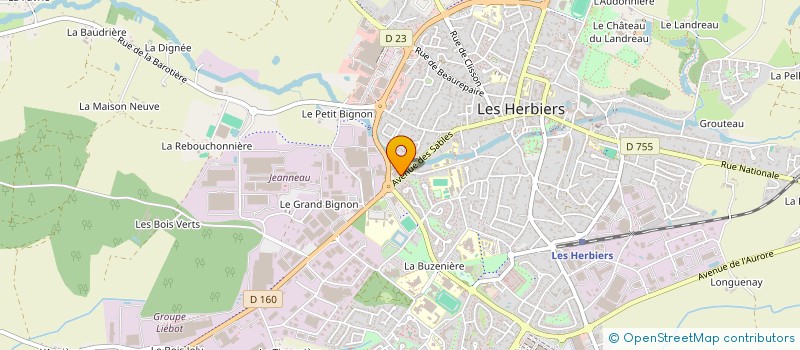 localisation de l'entreprise CORALIUM  SAINTE-HERMINE