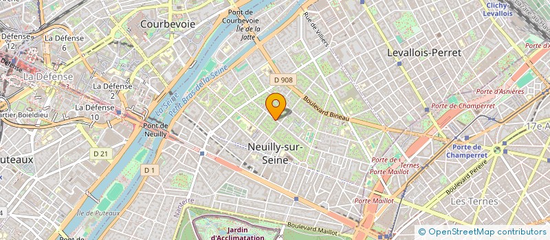 localisation de l'entreprise CORALIVE à NEUILLY-SUR-SEINE