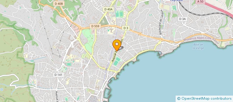localisation de l'entreprise CORALIX  LA CIOTAT