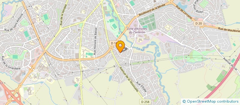 localisation de l'entreprise CORALL à CHOLET