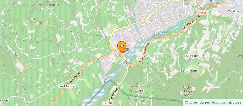 localisation de l'entreprise CORALLEE  NYONS