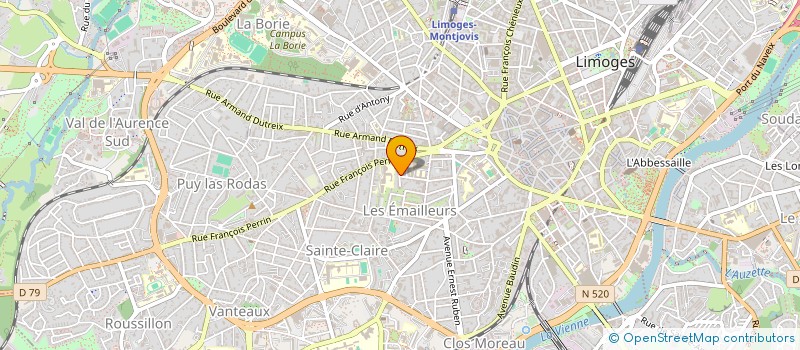 localisation de l'entreprise CORALLI DEVELOPPEMENT à LIMOGES