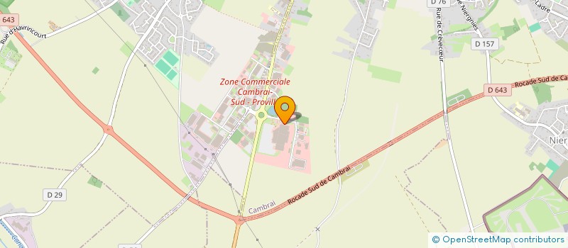 localisation de l'entreprise CORALOU à CAMBRAI