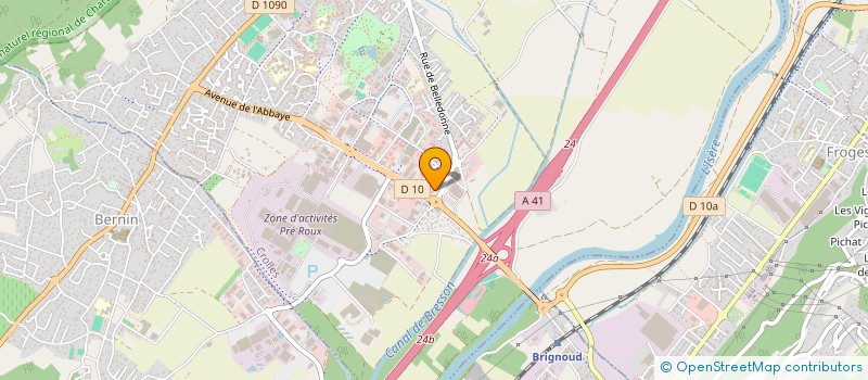 localisation de l'entreprise CORALY BEAUTE à CROLLES