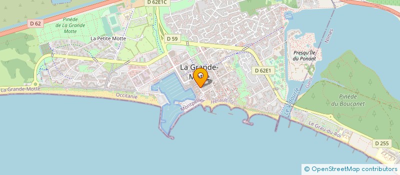 localisation de l'entreprise CORALYS à LA GRANDE-MOTTE