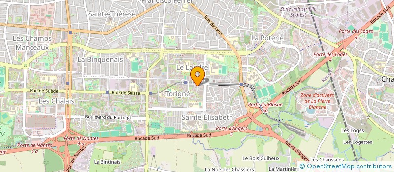 localisation de l'entreprise CORAM à RENNES
