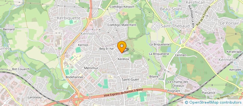 localisation de l'entreprise CORAMAR à VANNES