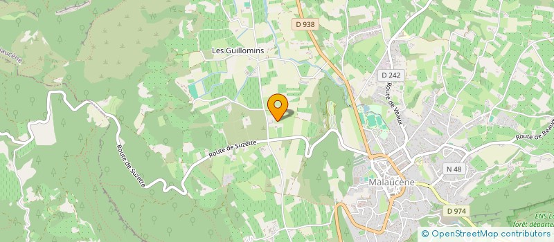 localisation de l'entreprise CORAMBE  MALAUCENE