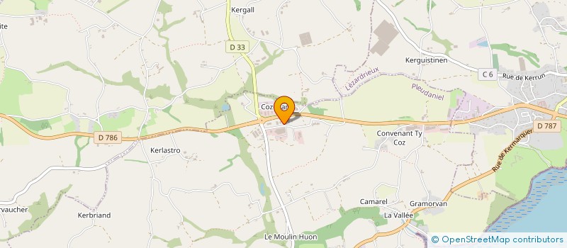 localisation de l'entreprise CORAMBRE  PLEUDANIEL