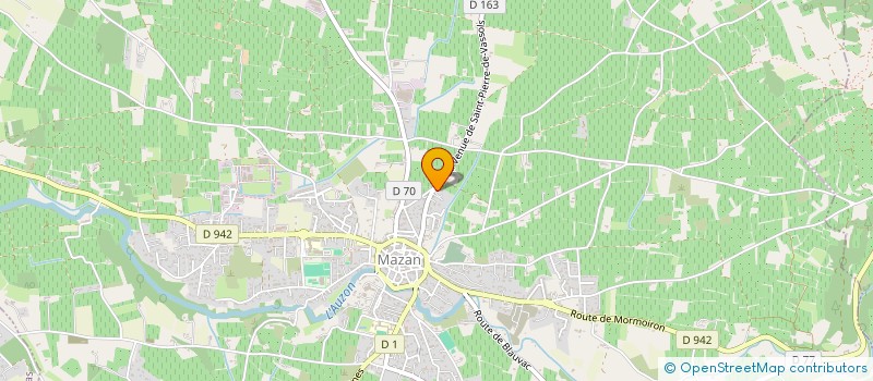 localisation de l'entreprise CORAMETAO à MAZAN