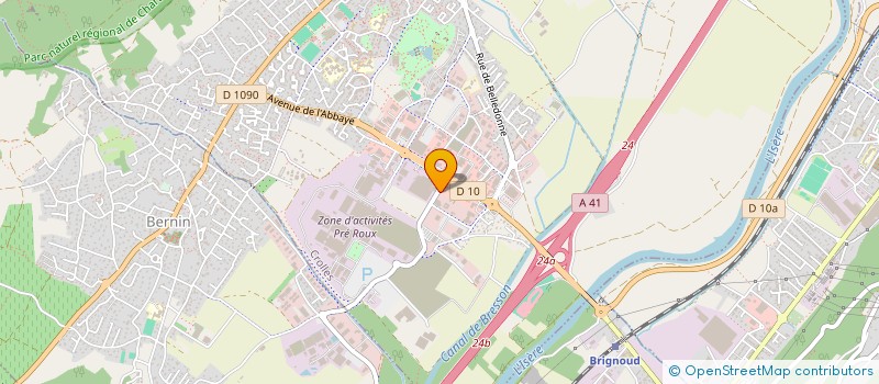 localisation de l'entreprise CORAMI à CROLLES