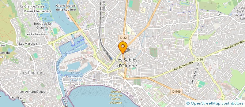 localisation de l'entreprise CORANI à LES SABLES D'OLONNE