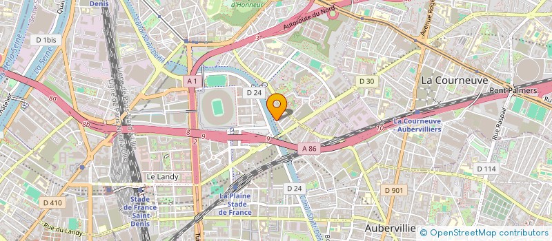 localisation de l'entreprise CORAP.BAT à AUBERVILLIERS