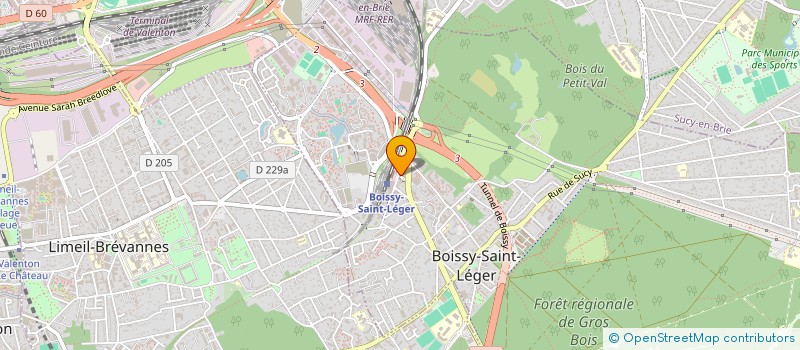 localisation de l'entreprise CORAREST à BOISSY-SAINT-LEGER