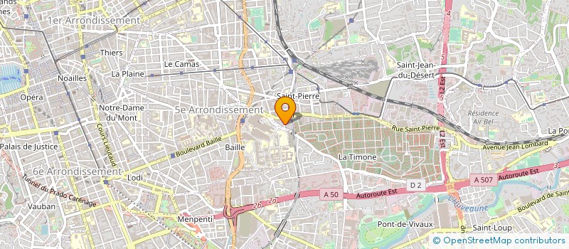 localisation de l'entreprise CORASEB à MARSEILLE