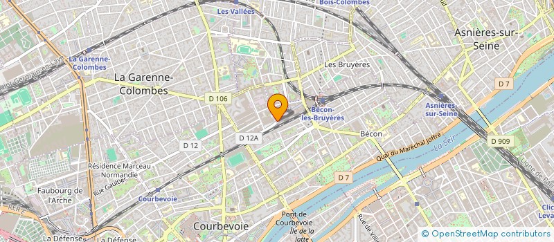 localisation de l'entreprise CORATEC à BOIS-COLOMBES