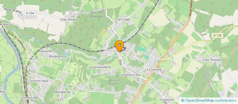 localisation de l'entreprise CORAUX  FONTCOUVERTE