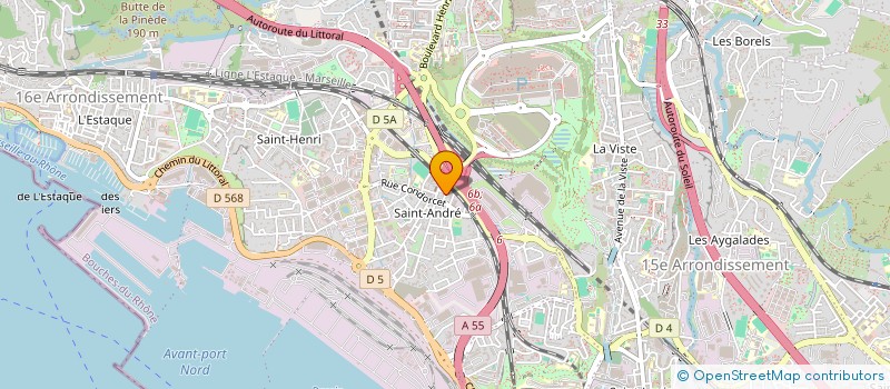 localisation de l'entreprise CORAUX  MARSEILLE