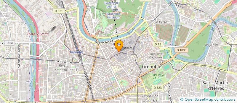 localisation de l'entreprise CORAUX'DYSSEES à GRENOBLE