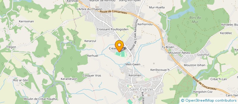 localisation de l'entreprise CORAY IMMO  SAINT-EVARZEC