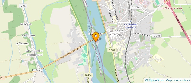 localisation de l'entreprise CORAYL à LA CHARITE-SUR-LOIRE
